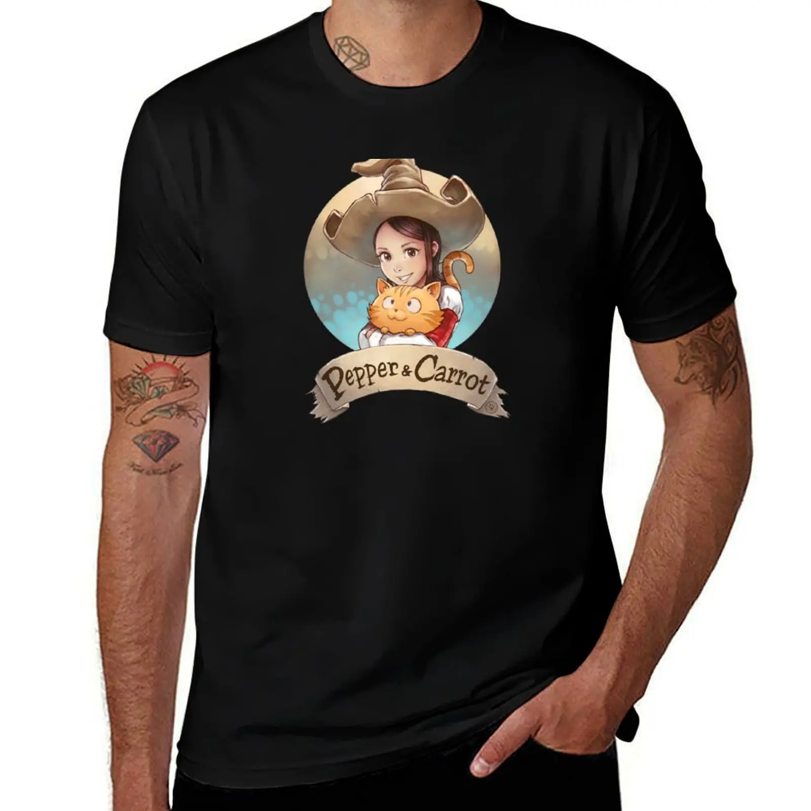 Pepper&Carrot official logo T-Shirt t shirts for man slim fit cotton t shirts high quality man tshirt T-shirt
Pepper&Carrot official logo T-Shirt t shirts for man slim fit cotton t shirts high quality man tshirt T-shirt