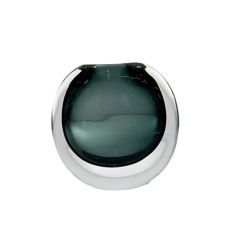 Light luxury high-end sense, simple glazed vase model room flower arrangement dining table, round crystal flower ware home
Light luxury high-end sense, simple glazed vase model room flower arrangement dining table, round crystal flower ware home