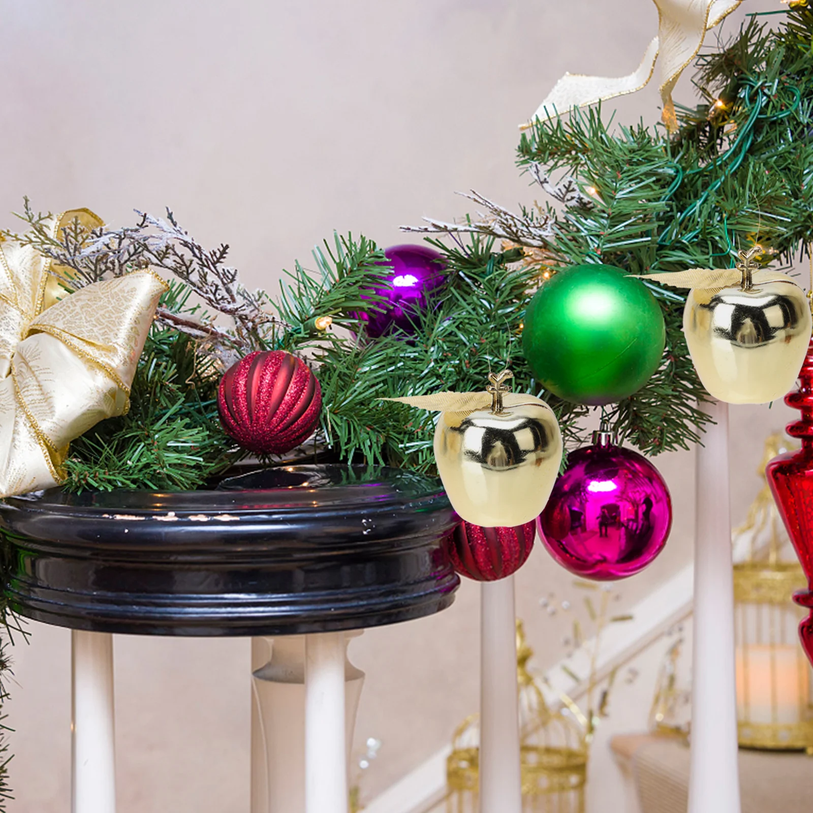 24Pcs Christmas Apple Pendants Simulation Hanging Decor Premium Plastic Xmas Tree Ornaments Home Decoration Hanging Ornaments
24Pcs Christmas Apple Pendants Simulation Hanging Decor Premium Plastic Xmas Tree Ornaments Home Decoration Hanging Ornaments