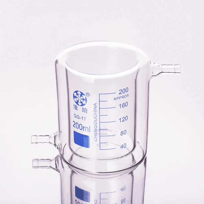 FAPEI Double-deck beaker,Low form with tick marks 200mL,Double-layer cold trap,Graduations,Photocatalytic reaction bottle
FAPEI Double-deck beaker,Low form with tick marks 200mL,Double-layer cold trap,Graduations,Photocatalytic reaction bottle