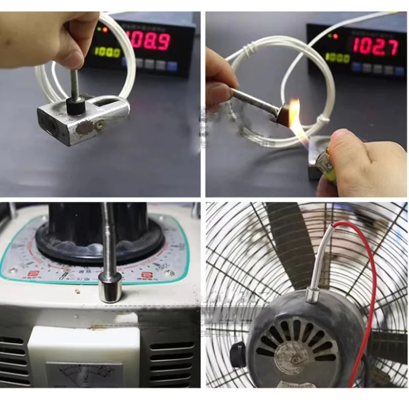DIA 20mm Shielded Miniature Connector Magnetic Thermocouple Type K /pt100 -200+450 °C Handheld Surface Temperature Sensor
DIA 20mm Shielded Miniature Connector Magnetic Thermocouple Type K /pt100 -200+450 °C Handheld Surface Temperature Sensor