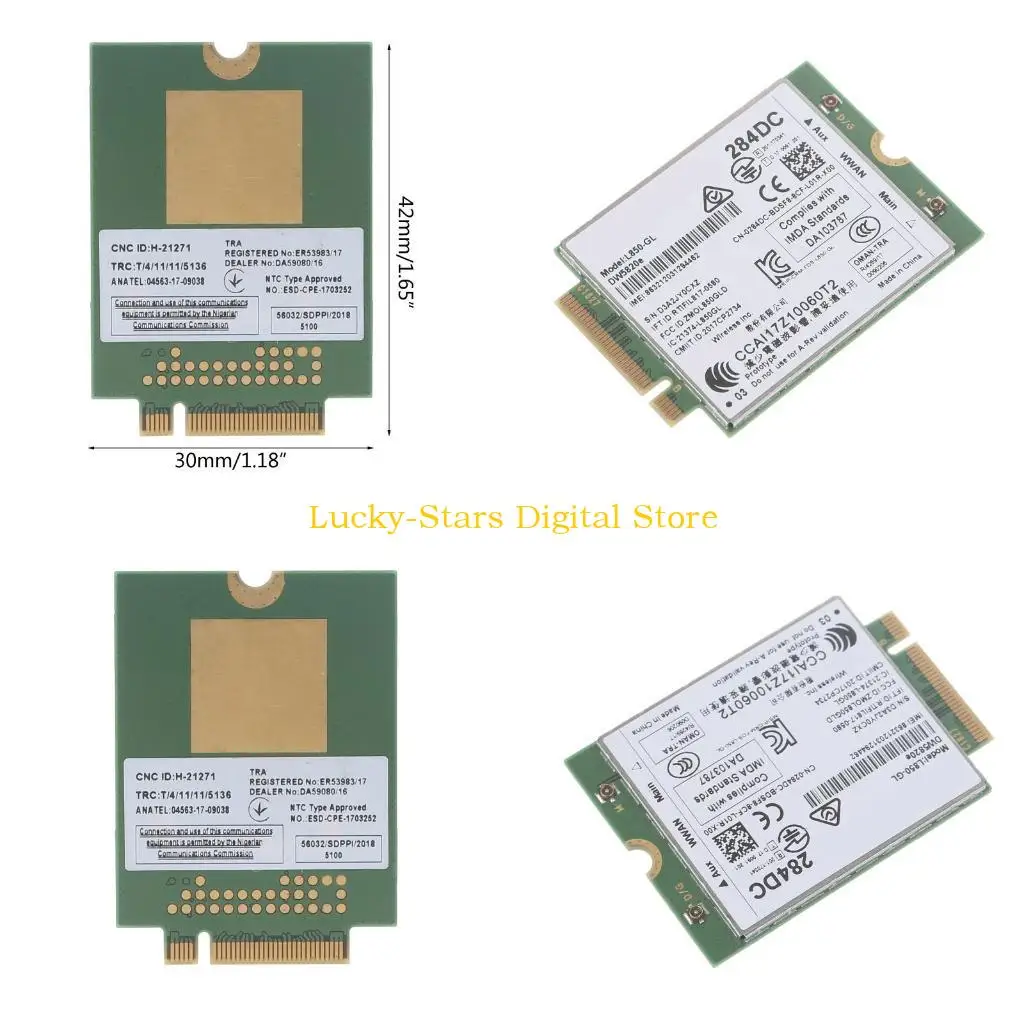 T3EE DW5820e L850-GL L850 DW5820 LTE 4G Card Module 0284DC 284DC For Laptop 3500 5400 Adapter
T3EE DW5820e L850-GL L850 DW5820 LTE 4G Card Module 0284DC 284DC For Laptop 3500 5400 Adapter