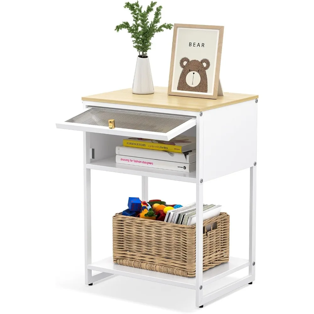 White Nightstand, End Table with Cute Storage for Bedroom Furniture,Bed Side Table for Kids Nightstand,Bedside Table
White Nightstand, End Table with Cute Storage for Bedroom Furniture,Bed Side Table for Kids Nightstand,Bedside Table