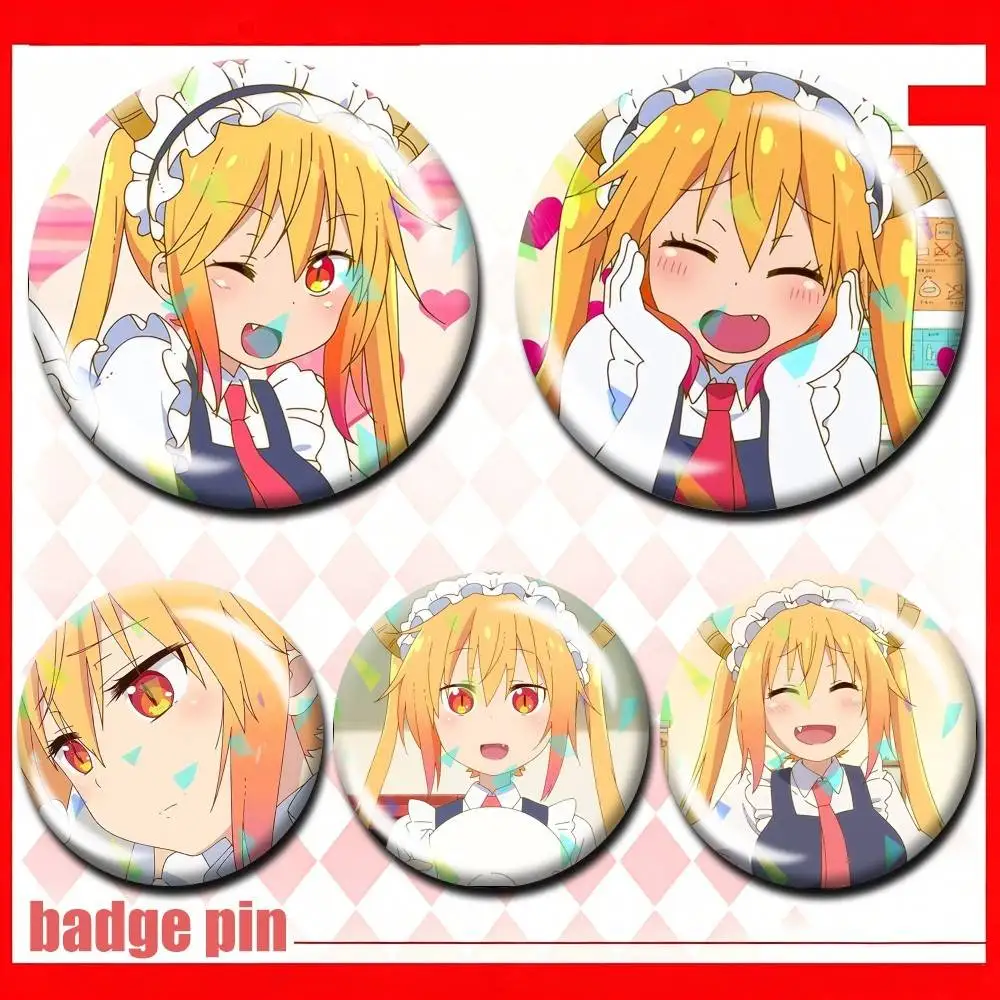 Anime Dragon Maid T-Tohru 25 32 44 58 75mm Badges Personalized Round Brooches Pins Accessory Customizable
Anime Dragon Maid T-Tohru 25 32 44 58 75mm Badges Personalized Round Brooches Pins Accessory Customizable
