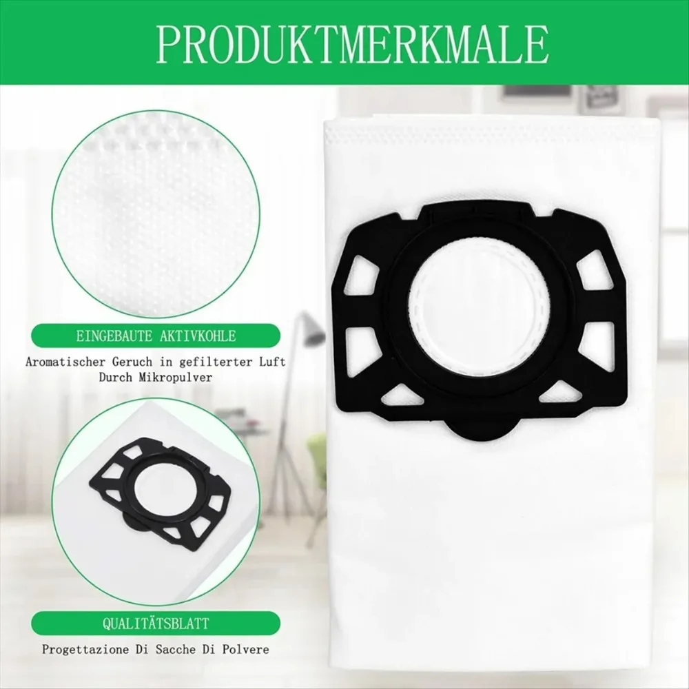 Vacuum Cleaner Bags for Karcher KWD1, KWD2, KWD3, WD2 Plus, WD3, SE 4001, SE 4002, WD 3.200-WD 3.800 M Accessories
Vacuum Cleaner Bags for Karcher KWD1, KWD2, KWD3, WD2 Plus, WD3, SE 4001, SE 4002, WD 3.200-WD 3.800 M Accessories