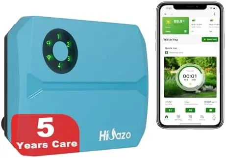 Умный контроллер полива Wi-Fi, 4 зоны, управление через приложение, автоматическое отключение при дожде и замерзании, 16 программ, быстрая установка
Умный контроллер полива Wi-Fi, 4 зоны, управление через приложение, автоматическое отключение при дожде и замерзании, 16 программ, быстрая установка