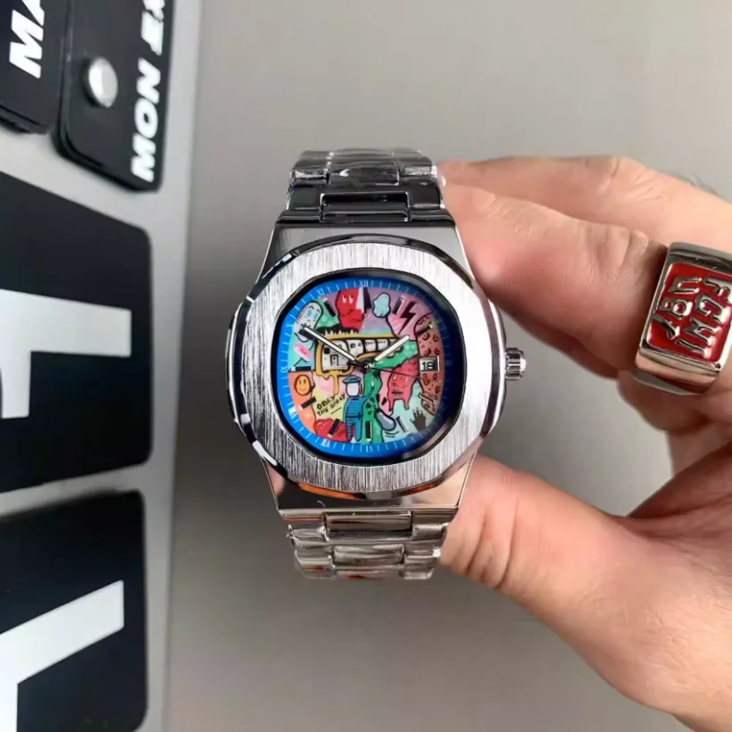 Doodle-style Dial Men Quartz Movement Watch Waterproof Luminous Men's Watch, Stainless Steel Strap Business Watches
Doodle-style Dial Men Quartz Movement Watch Waterproof Luminous Men's Watch, Stainless Steel Strap Business Watches