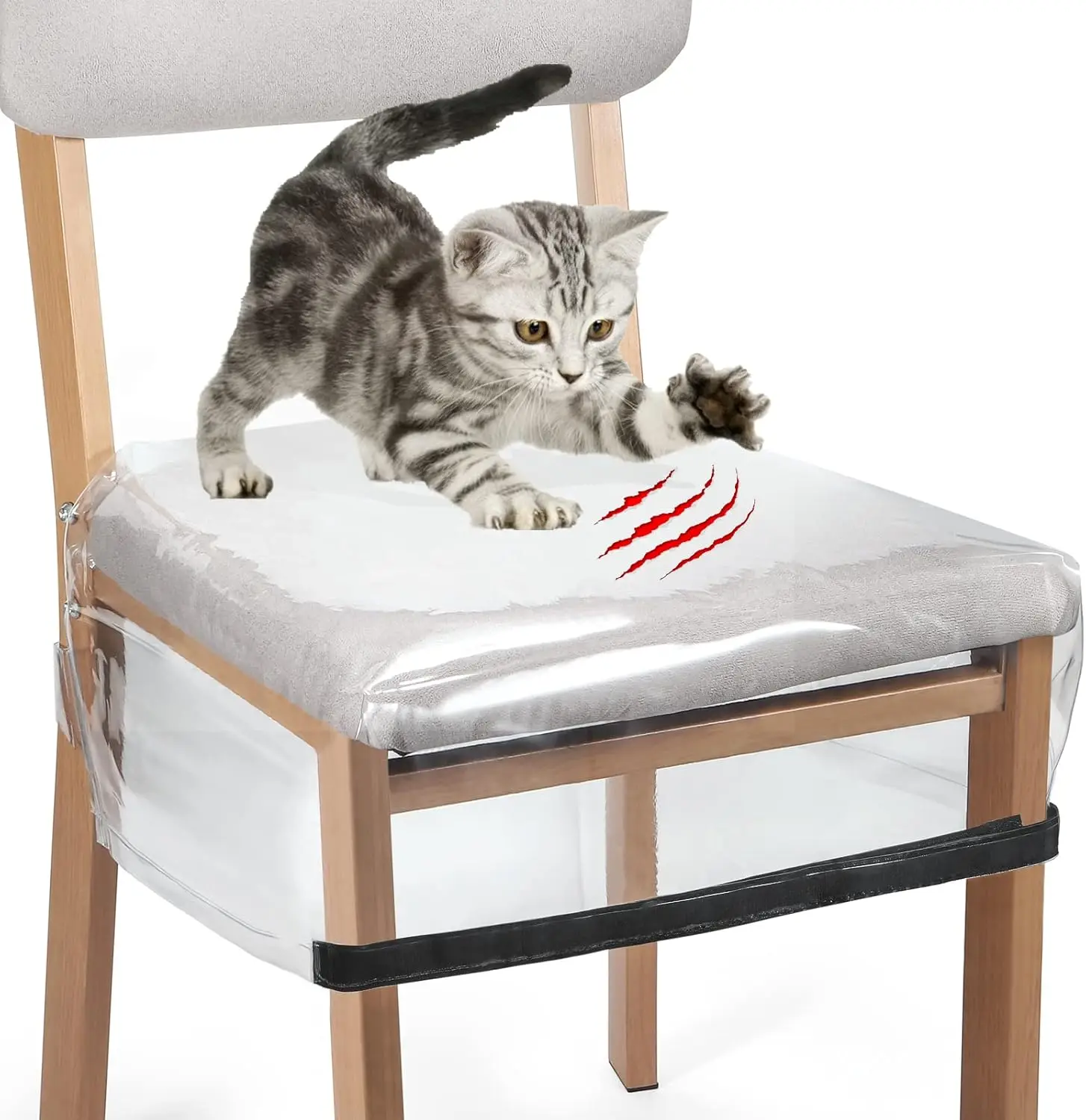 2 Pa Plastic Chair Covers, Plastic Seat Covers For Dining Room Chairs, Stain, Water And Kitty Scratch Resistant Clear Pvc Chair
2 Pa Plastic Chair Covers, Plastic Seat Covers For Dining Room Chairs, Stain, Water And Kitty Scratch Resistant Clear Pvc Chair