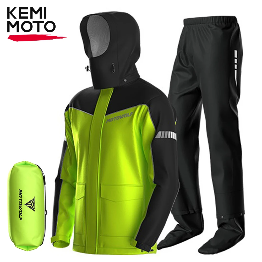 Motorcycle Raincoat Men Suit Rainstorm Split Waterproof Pants Portable Set Biker Durable Daily Soft Rain Coat for Outdoor Riding
Motorcycle Raincoat Men Suit Rainstorm Split Waterproof Pants Portable Set Biker Durable Daily Soft Rain Coat for Outdoor Riding