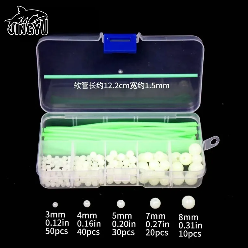 170pcs Glow-in-Dark Fishing Rig Kit - Anti-Tangle Silicone Sleeves + Spacer Beads & UV Tubes for Night Catfish/Carp Fishing
170pcs Glow-in-Dark Fishing Rig Kit - Anti-Tangle Silicone Sleeves + Spacer Beads & UV Tubes for Night Catfish/Carp Fishing