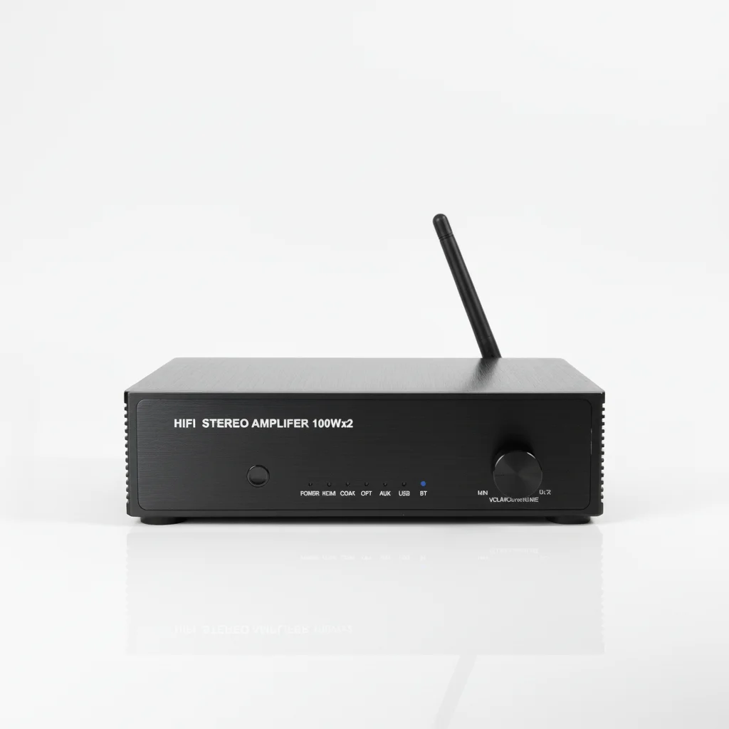 Samtronic Stereo Audio Amplifier Receiver 2 Channel Class D Mini Hi-Fi Integrated Amp for Home Passive Speakers 100W X 2 TPA3116
Samtronic Stereo Audio Amplifier Receiver 2 Channel Class D Mini Hi-Fi Integrated Amp for Home Passive Speakers 100W X 2 TPA3116
