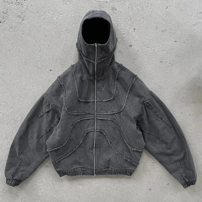 Y2K Denim Jacket American Splicing Style Gothic Vintage Trend Unisex Streetwear Punk High Street Oversized Leisure Zip Up Hoodie
Y2K Denim Jacket American Splicing Style Gothic Vintage Trend Unisex Streetwear Punk High Street Oversized Leisure Zip Up Hoodie