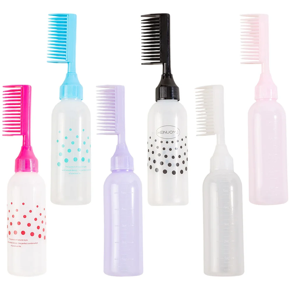 6Pcs Hair Color Applicator Bottle with Comb Detachable Dye Dispenser for Root Touch Up Salon Use Sturdy Build Clear Graduation
6Pcs Hair Color Applicator Bottle with Comb Detachable Dye Dispenser for Root Touch Up Salon Use Sturdy Build Clear Graduation