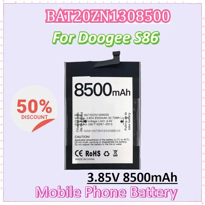 BAT20ZN1308500 3,85 В 8500 мАч аккумулятор мобильного телефона для Doogee S86 аккумуляторы аксессуары для смартфонов
BAT20ZN1308500 3,85 В 8500 мАч аккумулятор мобильного телефона для Doogee S86 аккумуляторы аксессуары для смартфонов