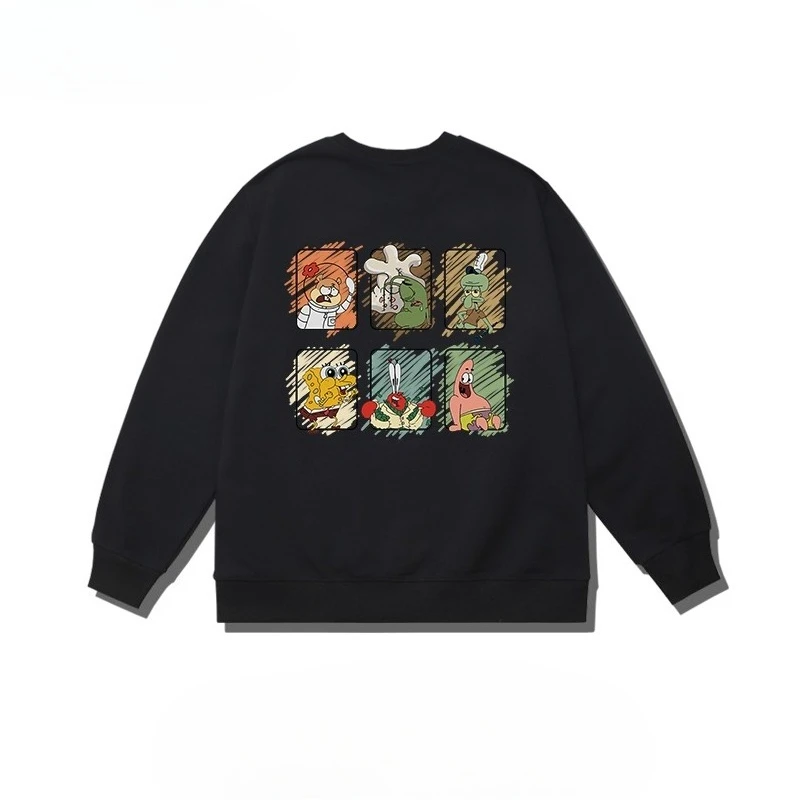 Spongebob SquarePants printed round-neck hoodie for the 2025 autumn/winter season is a fashionable top for men and women
Spongebob SquarePants printed round-neck hoodie for the 2025 autumn/winter season is a fashionable top for men and women