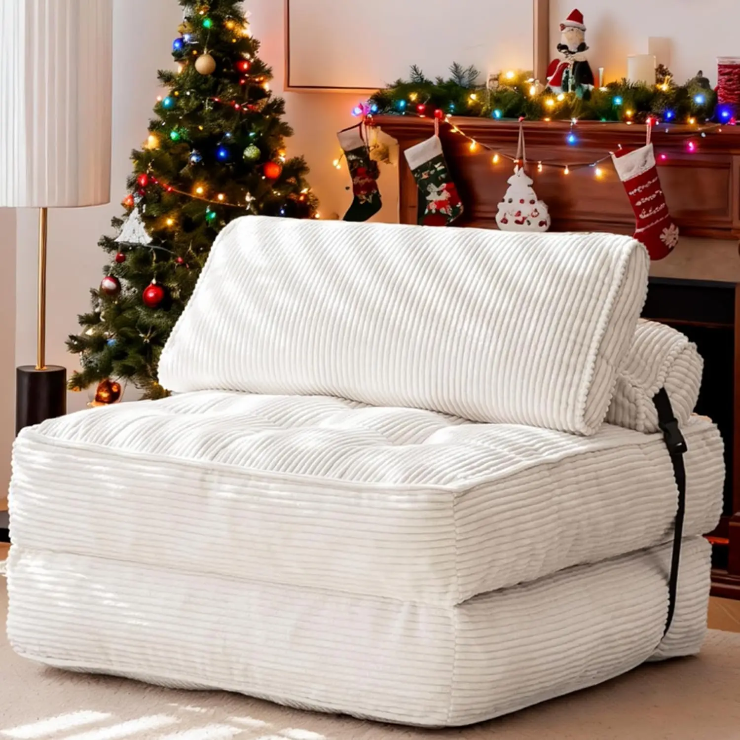 Folding Sofa Bed, Convertible Sleeping Chair with Backrest Support and Soft Corduroy Fabric,Fold Couch Bed with Pillow for Small
Folding Sofa Bed, Convertible Sleeping Chair with Backrest Support and Soft Corduroy Fabric,Fold Couch Bed with Pillow for Small