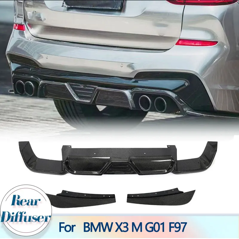 Car Carbon Fiber Rear Bumper Diffuser Lip With Splitters For BMW X3 M G01 F97 LCI 2019-2021 Racing Rear Lip Apron Guard Body Kit
Car Carbon Fiber Rear Bumper Diffuser Lip With Splitters For BMW X3 M G01 F97 LCI 2019-2021 Racing Rear Lip Apron Guard Body Kit