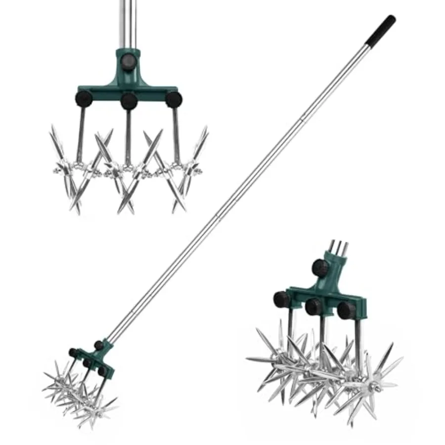 Rotary Cultivator Garden Rotary Tiller Adjustable Stainless Steel Poles Hand Tiller for Soil Mixing or Reseeding Grass Lawn Til
Rotary Cultivator Garden Rotary Tiller Adjustable Stainless Steel Poles Hand Tiller for Soil Mixing or Reseeding Grass Lawn Til