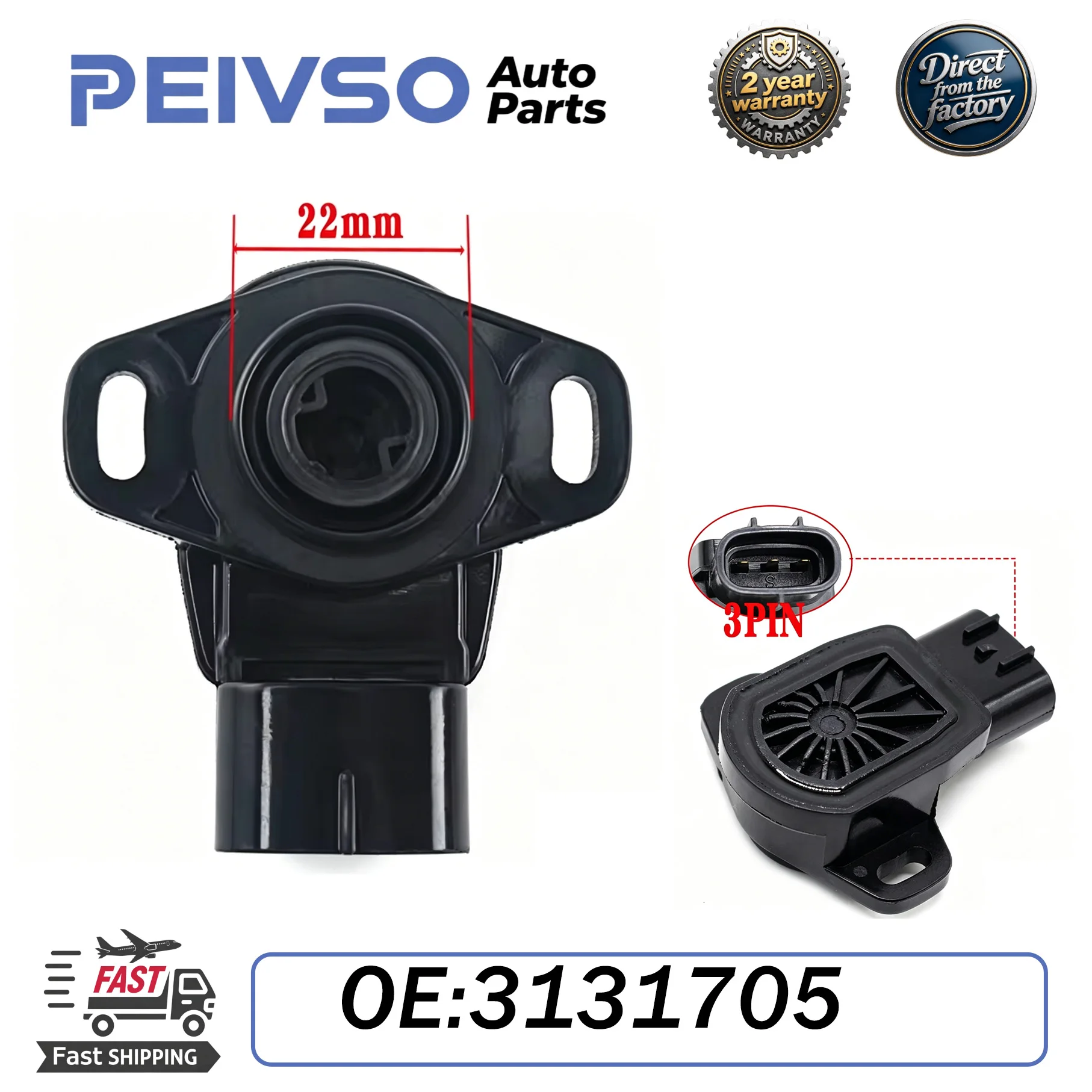 3131705 3140173 FTVSE006 Throttle Position Sensor TPS 22MM For Polaris Ranger Sportman RZR 450 500 550
3131705 3140173 FTVSE006 Throttle Position Sensor TPS 22MM For Polaris Ranger Sportman RZR 450 500 550