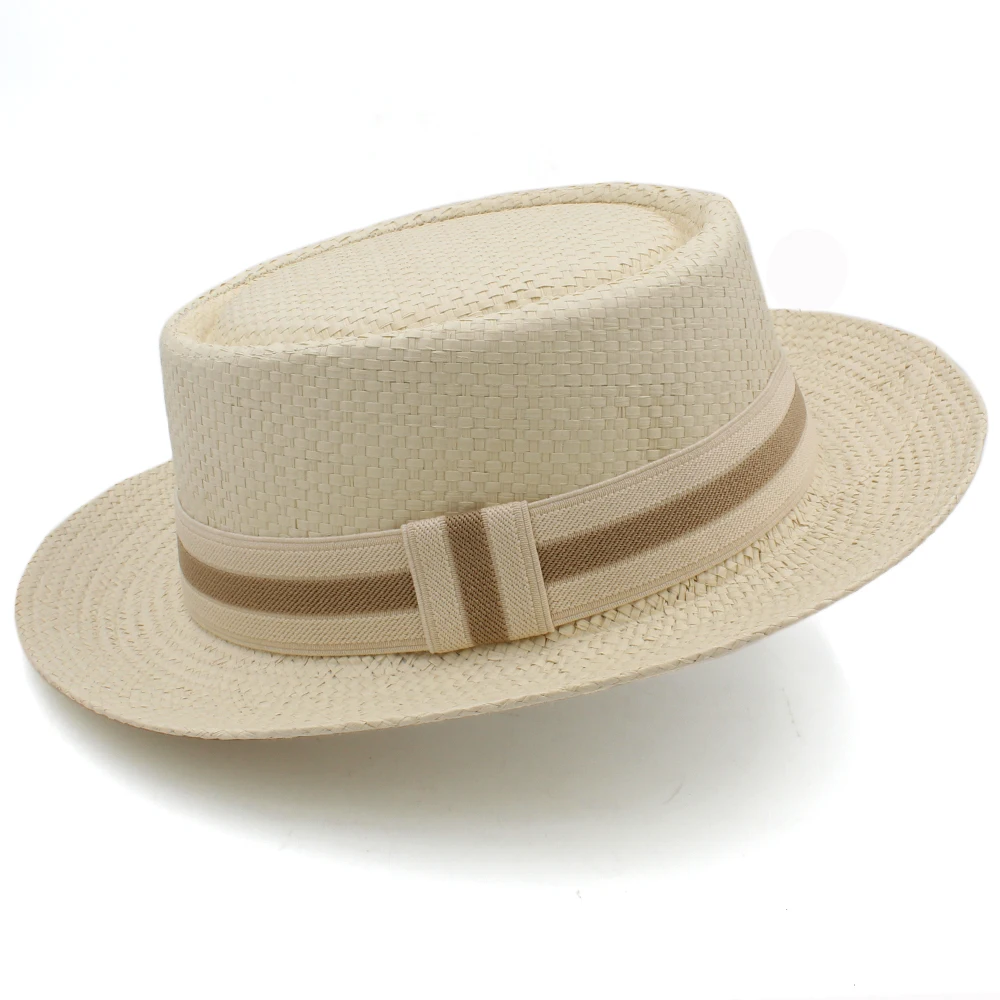 Lager Size Adjustable US 7 1/2-7 5/8 UK L-XL Men Women Straw Pork Pie Hats Summer Sunhat Boater Cap Sailor Sombrero Beach Fedora
Lager Size Adjustable US 7 1/2-7 5/8 UK L-XL Men Women Straw Pork Pie Hats Summer Sunhat Boater Cap Sailor Sombrero Beach Fedora