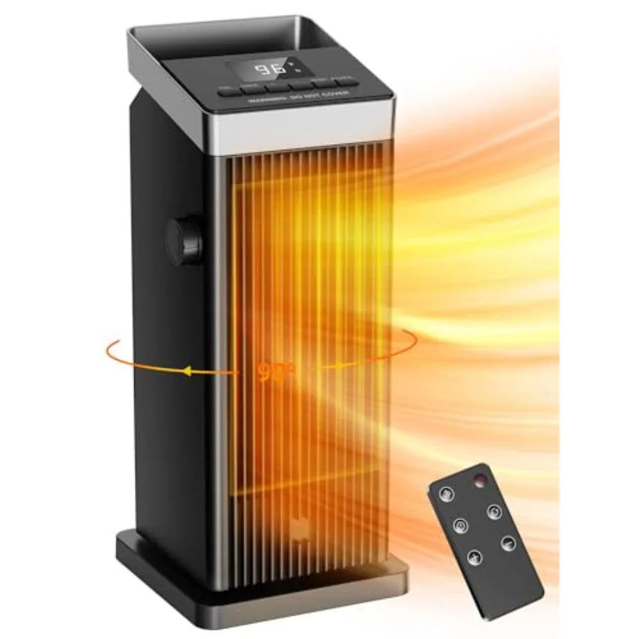 Space Heater 1500W Fast Heating Heaters for Indoor Use Portable Ceramic Electric Heaters for Home with Thermostat 90° Oscillati
Space Heater 1500W Fast Heating Heaters for Indoor Use Portable Ceramic Electric Heaters for Home with Thermostat 90° Oscillati