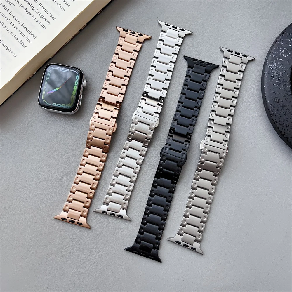 Ремешок из нержавеющей стали для Apple Watch Band Series 9 8 7 6 5 Ultra 49 мм 45 мм 44 мм 41 мм 40 мм 42, металлический деловой браслет для iwatch Ultra2
Ремешок из нержавеющей стали для Apple Watch Band Series 9 8 7 6 5 Ultra 49 мм 45 мм 44 мм 41 мм 40 мм 42, металлический деловой браслет для iwatch Ultra2