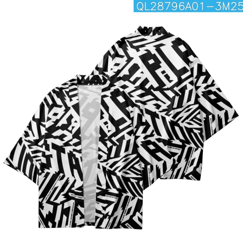 Black White Printed Traditional Japanese Kimono Beach Shorts Summer Couple Women Men Streetwear Cardigan Yukata
Black White Printed Traditional Japanese Kimono Beach Shorts Summer Couple Women Men Streetwear Cardigan Yukata