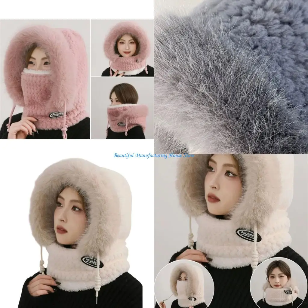 E56A Windproof Winter Hat with Scarf Face Mask Thermal Ear Flaps Full Coverage Hat
E56A Windproof Winter Hat with Scarf Face Mask Thermal Ear Flaps Full Coverage Hat