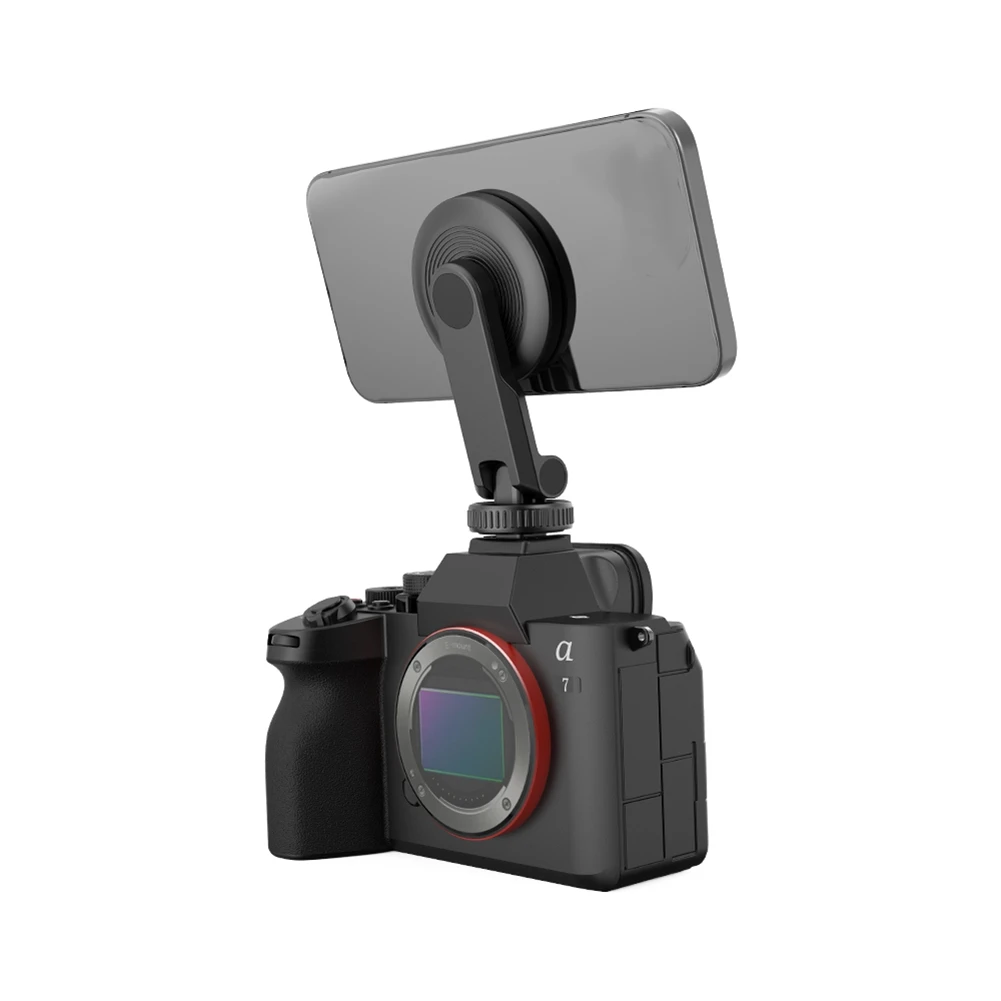 Magnetic Phone Holder Tripod Mount with Cold Shoe for MagSafe Phone Magnetic Ring for All Phone & Case
Magnetic Phone Holder Tripod Mount with Cold Shoe for MagSafe Phone Magnetic Ring for All Phone & Case