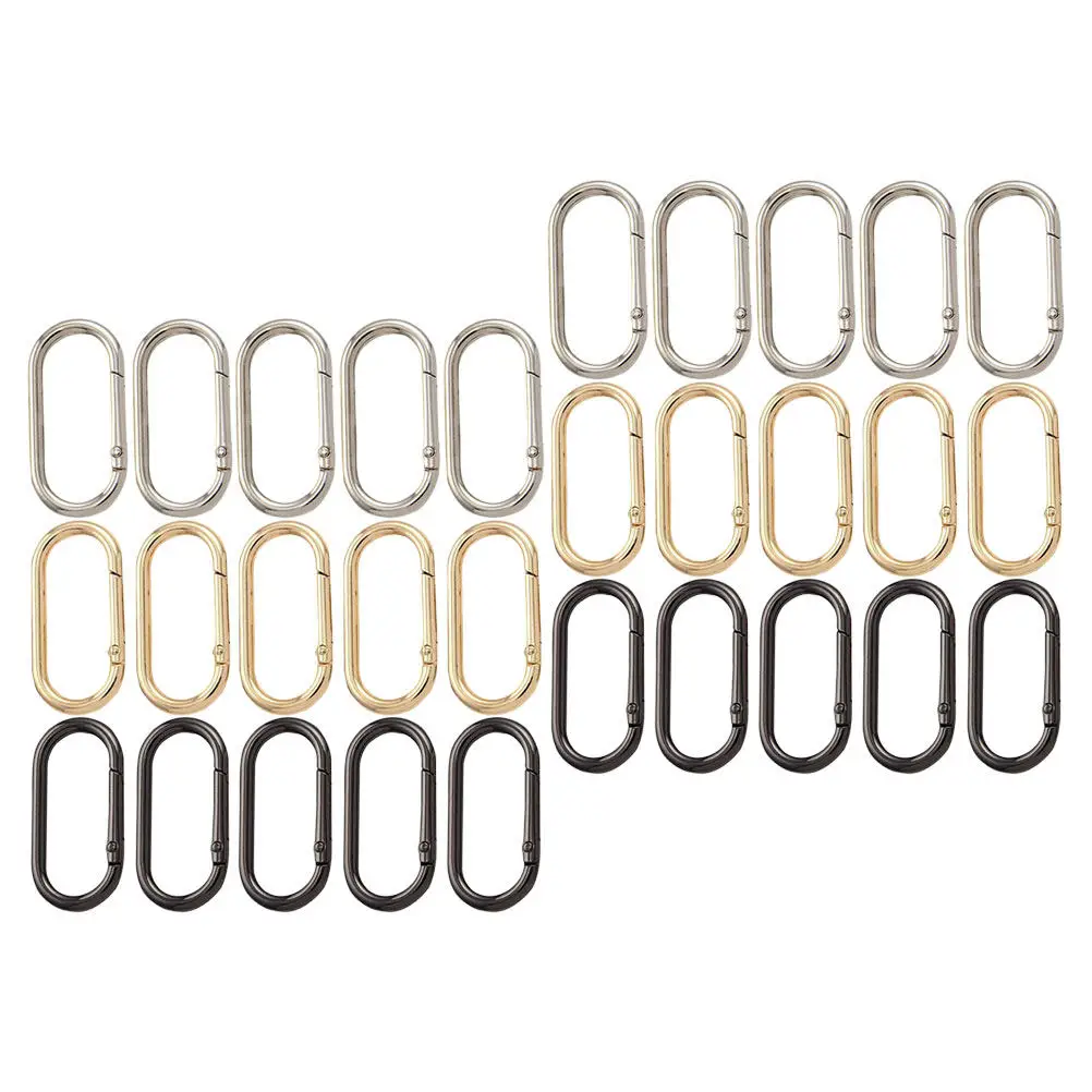 30Pcs Zinc Alloy Oval Snap Clips Smooth Finish Carabiner Closures for Purse Straps Extenders Key Organizers Luggage Dog Leash
30Pcs Zinc Alloy Oval Snap Clips Smooth Finish Carabiner Closures for Purse Straps Extenders Key Organizers Luggage Dog Leash