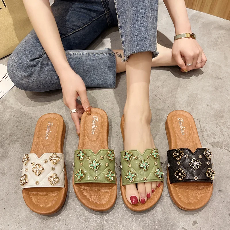 Women Sandals Summer Shoes Slippers Girls Beach Slides Flip Flops Woman Sweet Flowers Slippers Outdoor Soft Sole Slippers
Women Sandals Summer Shoes Slippers Girls Beach Slides Flip Flops Woman Sweet Flowers Slippers Outdoor Soft Sole Slippers