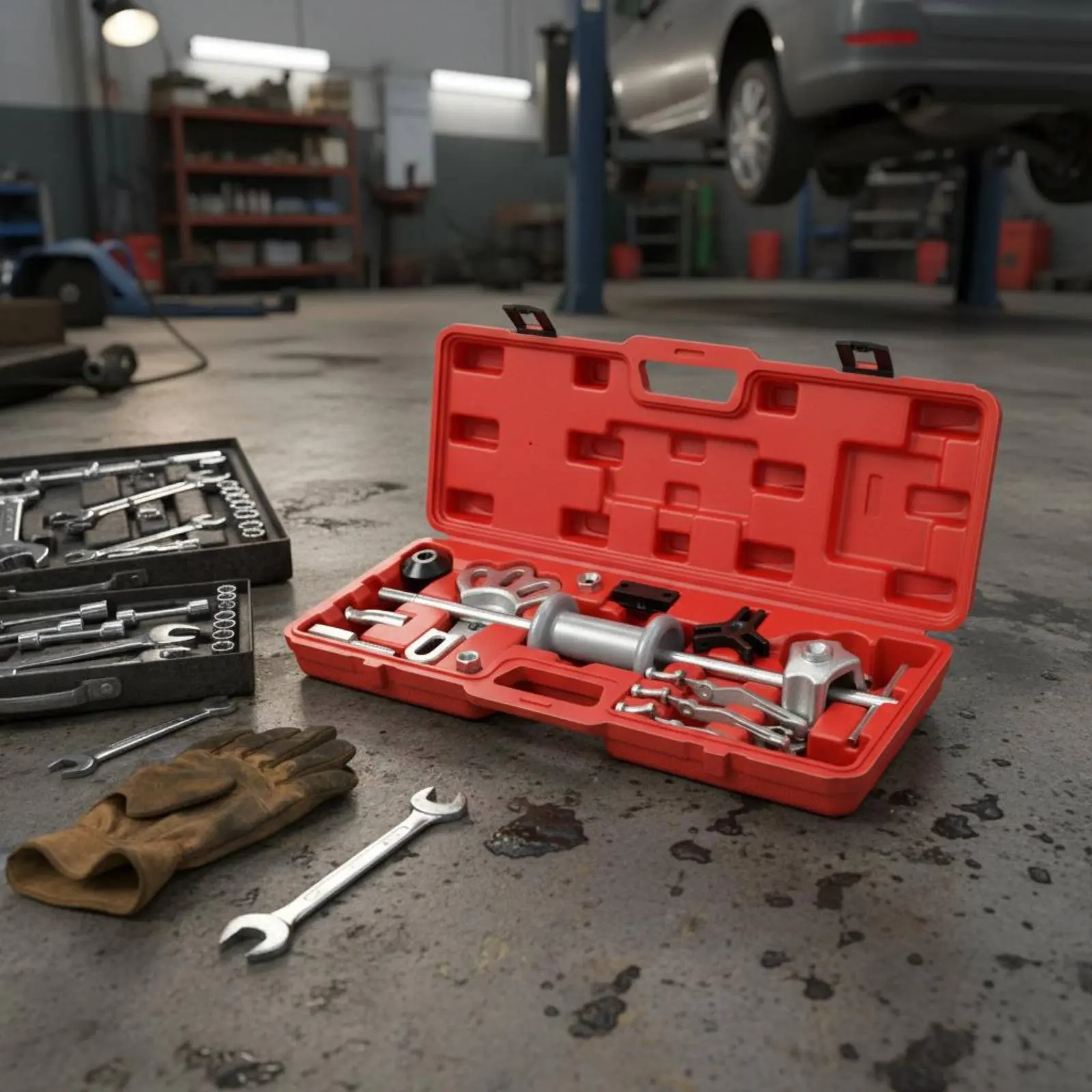 Wheel Hub Puller Set Heavy Duty Hub Bearing Remover Kit Axle Bearing Puller Precise Pulling Rear Axle Remover for Garage
Wheel Hub Puller Set Heavy Duty Hub Bearing Remover Kit Axle Bearing Puller Precise Pulling Rear Axle Remover for Garage