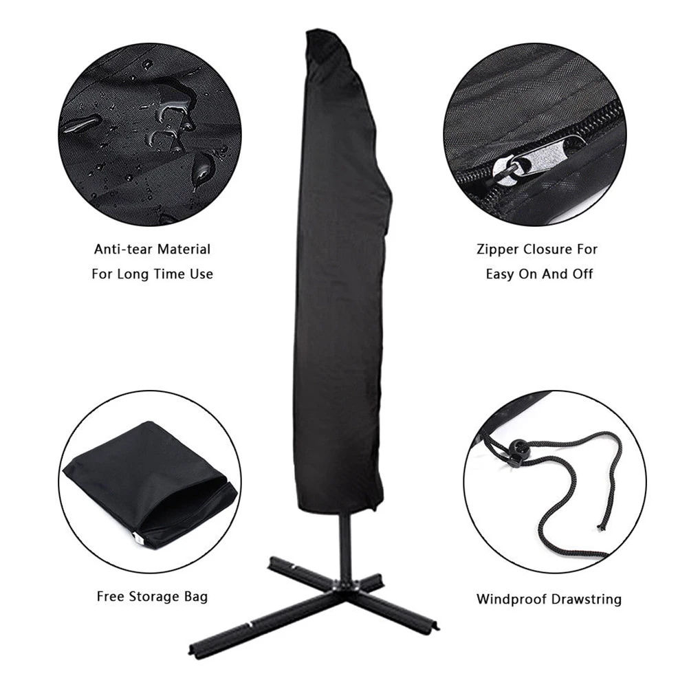 Parasol Cover Waterproof Patio Umbrella Beach Sunshade Covers UV Protection Outdoor Use Lightweight Durable Oxford Cloth Easy
Parasol Cover Waterproof Patio Umbrella Beach Sunshade Covers UV Protection Outdoor Use Lightweight Durable Oxford Cloth Easy