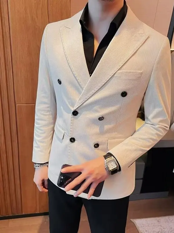 Мужской вельветовый пиджак в полоску, утепленный, осенне-зимний, модный, в корейском стиле, повседневный, в западном стиле, верхняя одежда
Мужской вельветовый пиджак в полоску, утепленный, осенне-зимний, модный, в корейском стиле, повседневный, в западном стиле, верхняя одежда