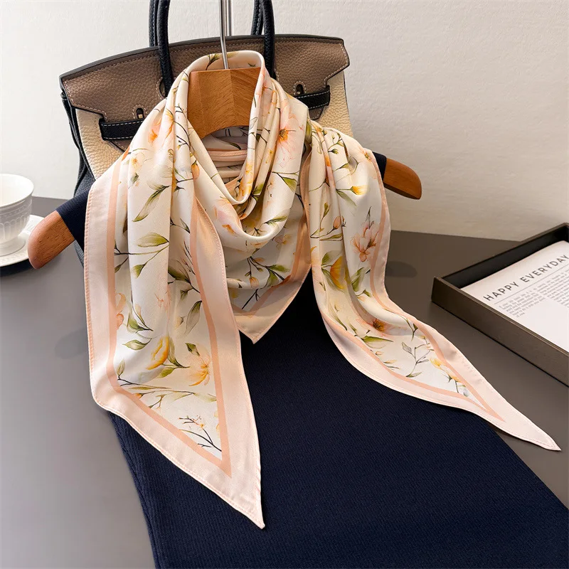 Scarf Silk Hijab Turban Print Luxury Handkerchief Shawl Neckerchief Female HeadScarf Windproof Fashion Bandana Headband Wraps
Scarf Silk Hijab Turban Print Luxury Handkerchief Shawl Neckerchief Female HeadScarf Windproof Fashion Bandana Headband Wraps