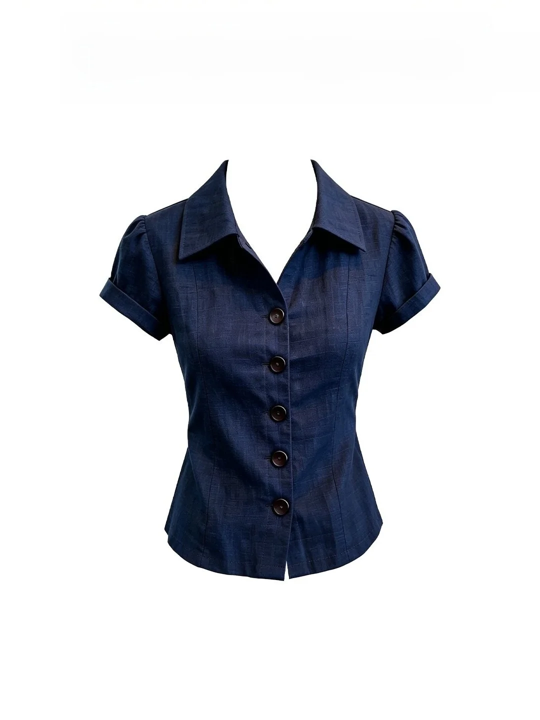 Unique Beautiful Short Sleeve Shirt Women's Vintage Dark Blue Waist-Cinching Collared Top Summer 2026 Fashion Ladies' Premium...
Unique Beautiful Short Sleeve Shirt Women's Vintage Dark Blue Waist-Cinching Collared Top Summer 2026 Fashion Ladies' Premium...