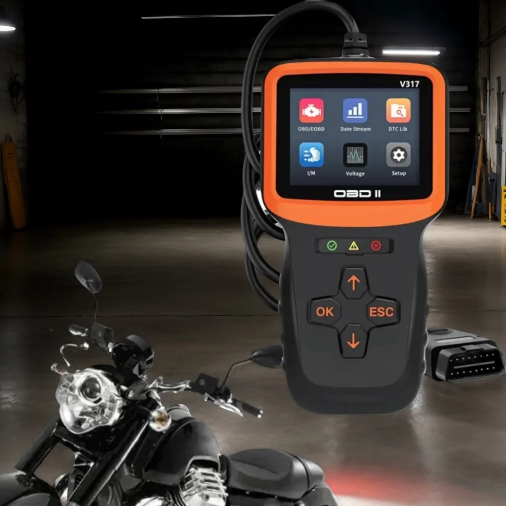  Сканер OBDII V317 для мотоциклов — 10 000 DTC Библиотека и потоки данных в реальном времени для транспортных средств 1996–2024 гг.
Сканер OBDII V317 для мотоциклов — 10 000 DTC Библиотека и потоки данных в реальном времени для транспортных средств 1996–2024 гг. 