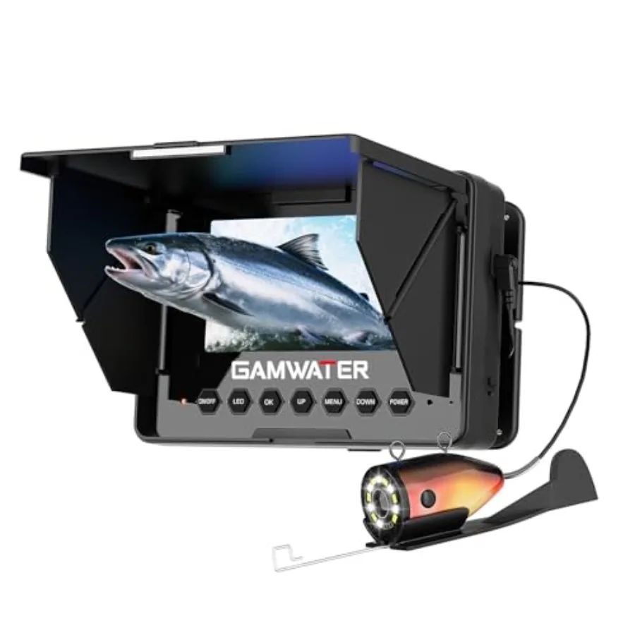 Underwater Fishing Camera for Ice Lake Boat Kayak Fishing, PVC Housing, Black, 4.3 Inch LCD Monitor with Infrared Night Vision,
Underwater Fishing Camera for Ice Lake Boat Kayak Fishing, PVC Housing, Black, 4.3 Inch LCD Monitor with Infrared Night Vision,