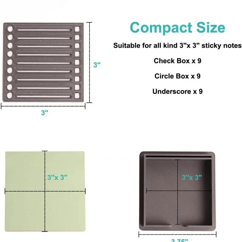 Sticky Note Holder with Template Sticky Pads Organizer for Daily Planner To-Do List Ideal for Students Teachers
Sticky Note Holder with Template Sticky Pads Organizer for Daily Planner To-Do List Ideal for Students Teachers