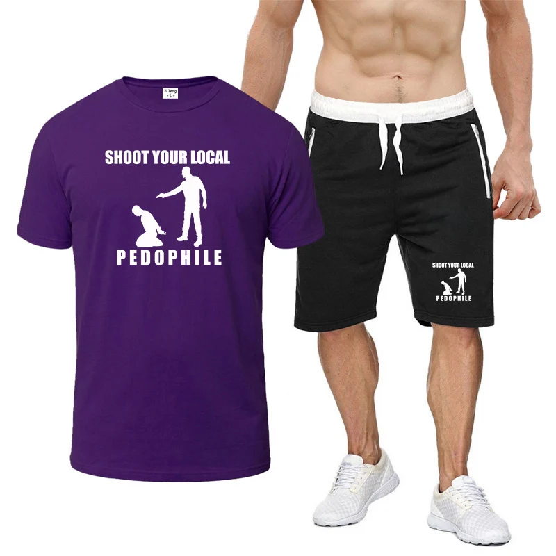 Shoot Your Local Pedophile Funny Men 2026 summer casual sports suit Fashion breathable outdoor T-shirt + shorts
Shoot Your Local Pedophile Funny Men 2026 summer casual sports suit Fashion breathable outdoor T-shirt + shorts
