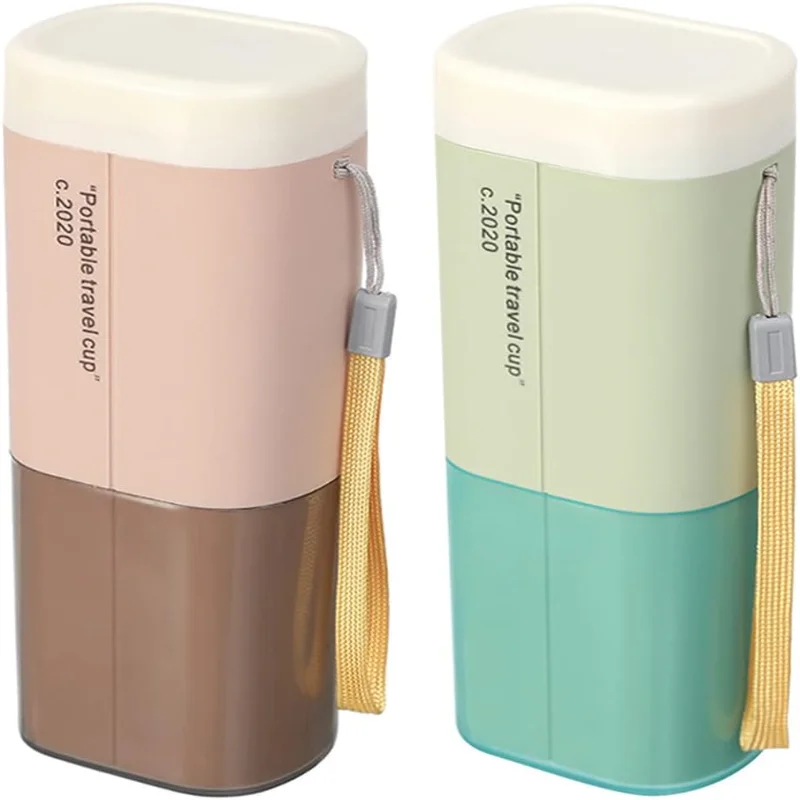 2PCS Toothbrush Travel Case Portable Toothbrush Holder Case Toothbrush Toothpaste Set with Cup for Towels, Traveling, Camping, B
2PCS Toothbrush Travel Case Portable Toothbrush Holder Case Toothbrush Toothpaste Set with Cup for Towels, Traveling, Camping, B