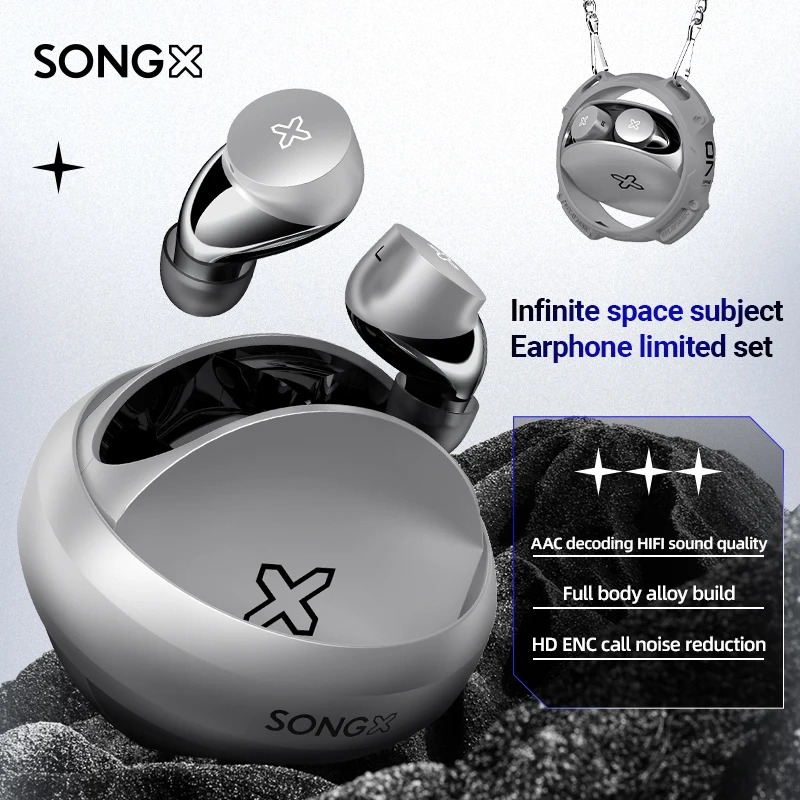 SONGX Wireless Headphones TWS Bluetooth 5.2 ENC Noise Reduction Headset HIFI Stereo S07 Planetary Ring Earphone For Gaming Music
SONGX Wireless Headphones TWS Bluetooth 5.2 ENC Noise Reduction Headset HIFI Stereo S07 Planetary Ring Earphone For Gaming Music