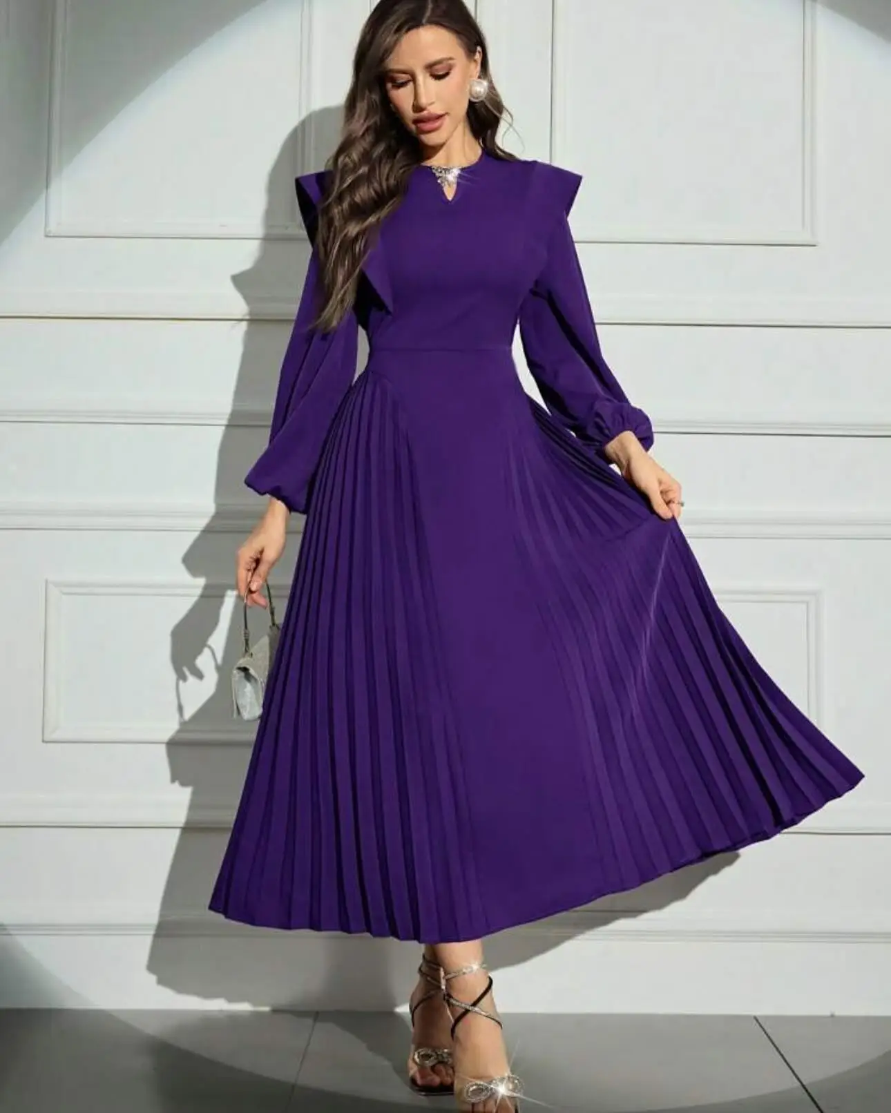 Customized Delicate Crew Neck Jersey Crystal Evening Dresses Temperament Long Sleeves Pleats Vestido De Festa Vestido De Noche
Customized Delicate Crew Neck Jersey Crystal Evening Dresses Temperament Long Sleeves Pleats Vestido De Festa Vestido De Noche