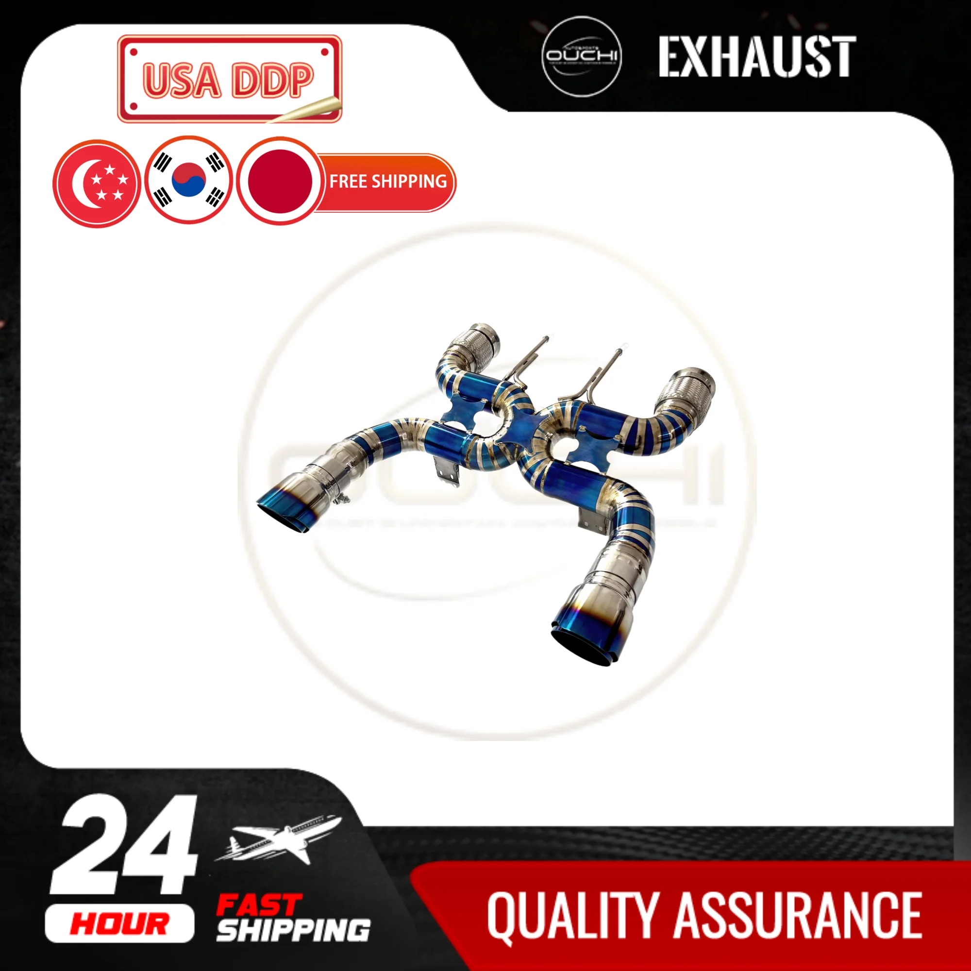 Fast Shipping in 24 Hours Catback for Mclaren 720S OUCHI Titanium Alloy Exhaust System Valveless With Tips Car Accessories
Fast Shipping in 24 Hours Catback for Mclaren 720S OUCHI Titanium Alloy Exhaust System Valveless With Tips Car Accessories