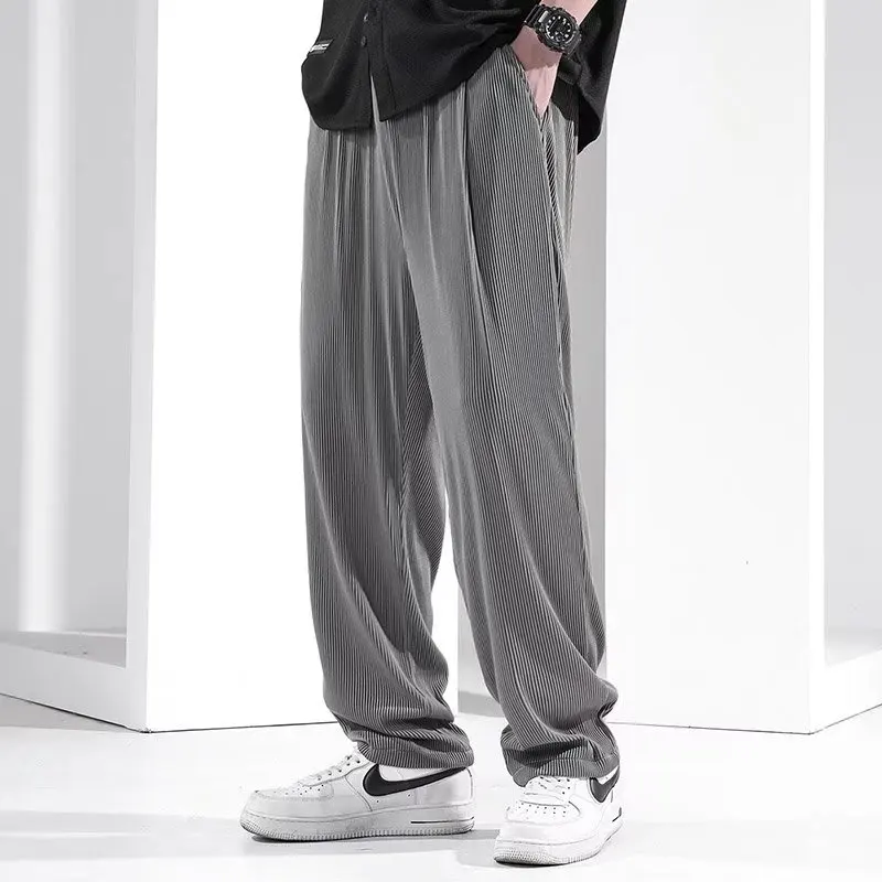 Ice Silk Straight Leg Thin Summer Trousers for Men Casual Loose Long Sports Pants Cool Haome Trendy Brand Youth Active Sle
Ice Silk Straight Leg Thin Summer Trousers for Men Casual Loose Long Sports Pants Cool Haome Trendy Brand Youth Active Sle