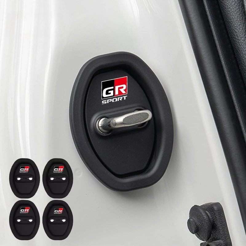 4 Pcs Silicone Car Door Lock Covers Anti-rust Dustproof for Toyota GR Sport Corolla RAV4 Yaris C-HR Auto Exterior Accessories
4 Pcs Silicone Car Door Lock Covers Anti-rust Dustproof for Toyota GR Sport Corolla RAV4 Yaris C-HR Auto Exterior Accessories