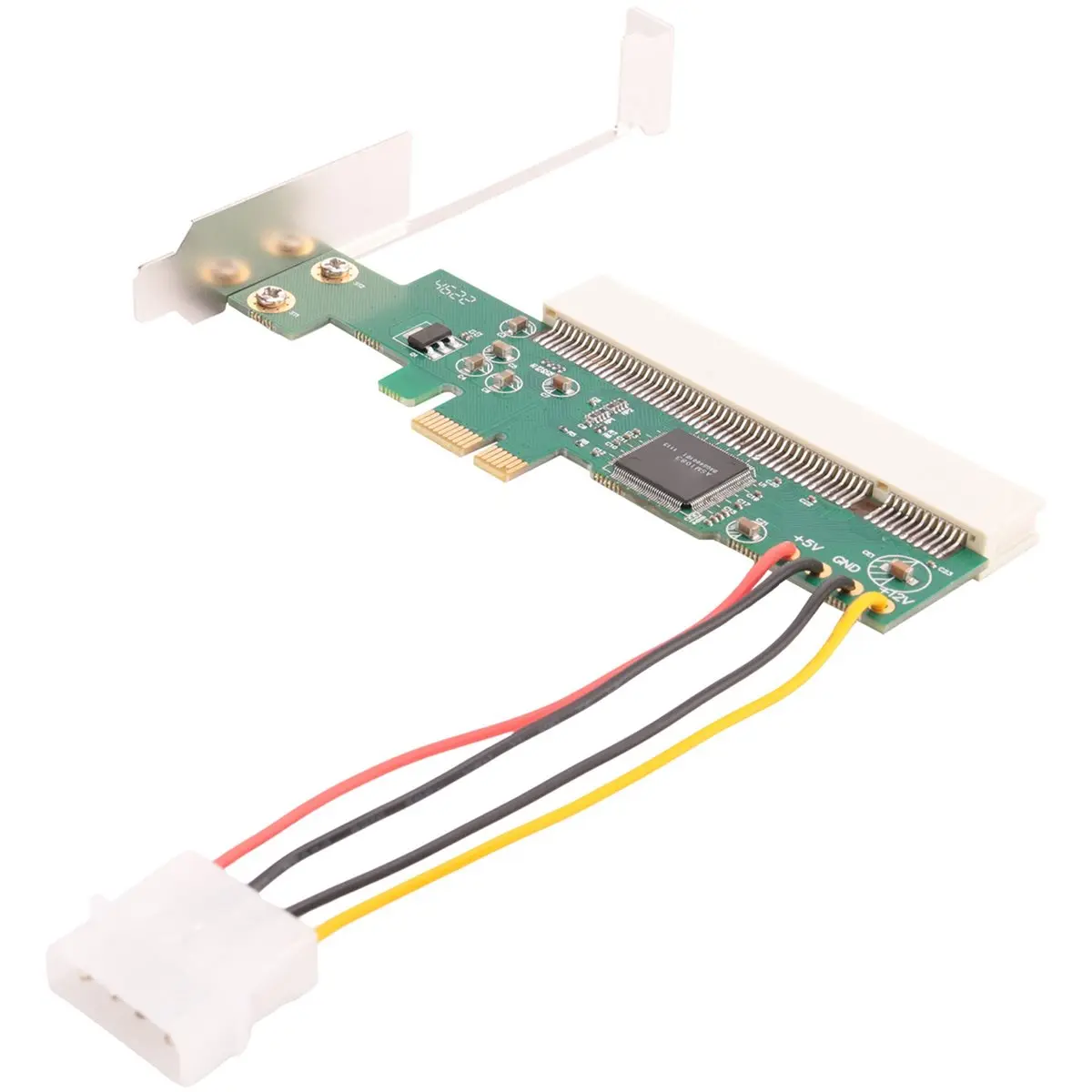 A75T 2X PCIE to PCI Adapter PCI Express X1 to PCI Expansion Card Riser Board ASM1083 Chipset with 4-Pin Power Connector