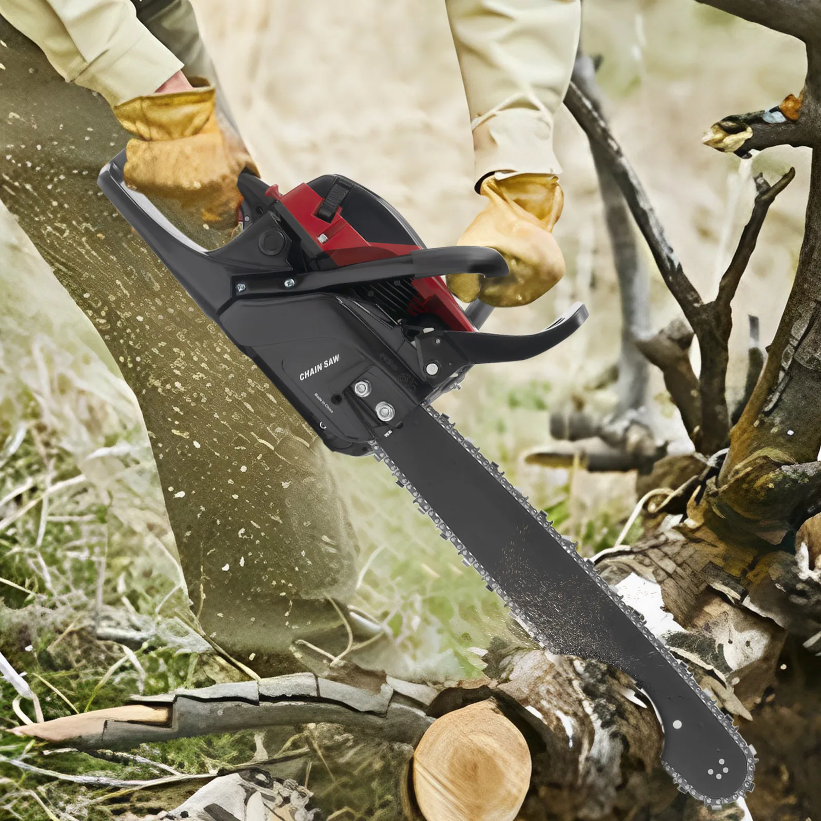 20 Inch 58CC Gas Chainsaws,2.4KW 2 Stroke Engine Gas Power Chain Saw for Cutting Wood Outdoor Garden Farm Home
20 Inch 58CC Gas Chainsaws,2.4KW 2 Stroke Engine Gas Power Chain Saw for Cutting Wood Outdoor Garden Farm Home