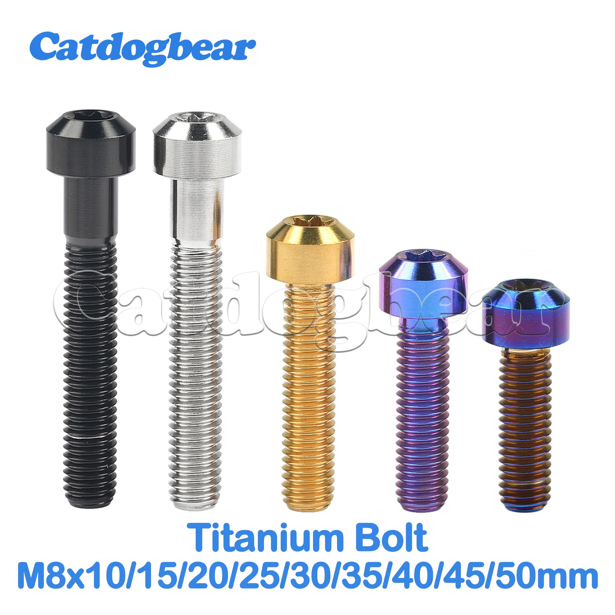 Catdogbear Titanium Bolt M8 x 10 15 20 25 30 35 40 45 50mm Torx T40 Screw for Motorcycle Car Refit
Catdogbear Titanium Bolt M8 x 10 15 20 25 30 35 40 45 50mm Torx T40 Screw for Motorcycle Car Refit