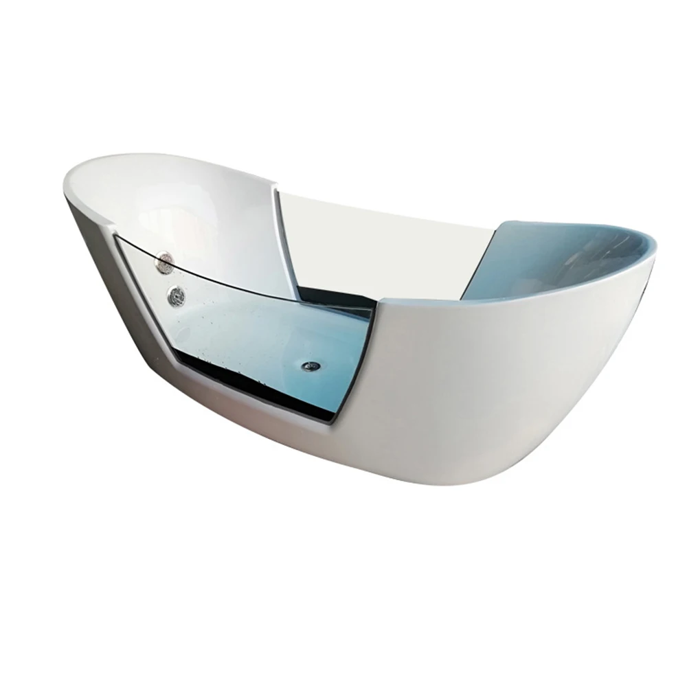 70" Distinctive Design Acrylic Seamless Docking Hydrassage Bathtub Minimalist Aesthetics Freestanding Whirlpool Tub 8712
70" Distinctive Design Acrylic Seamless Docking Hydrassage Bathtub Minimalist Aesthetics Freestanding Whirlpool Tub 8712